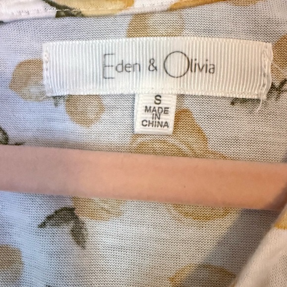 Eden & Olivia sleeveless top - lemon print - S - Picture 2 of 3